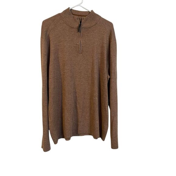 SmartWool Men’s  Brown Long Sleeve Sparwood Half Zip Pullover Sweater Size XL - Picture 1 of 14